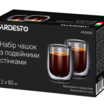 Cup set Ardesto with double walls for espresso AR2608G