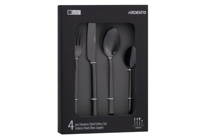 Cutlery set Ardesto Black Mars Legend AR0704LS