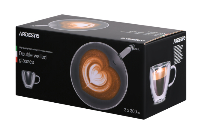 Cup set Ardesto with double walls AR2630GHL