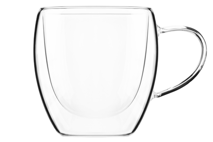 Cup set ARDESTO with double walls and handles AR2625DWP
