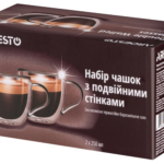 Cup set ARDESTO with double walls and handles AR2625DWP