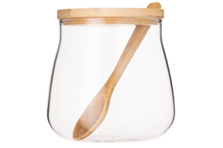 Jar ARDESTO Fresh Sugar 500 ml, glass, bamboo AR1350BHS