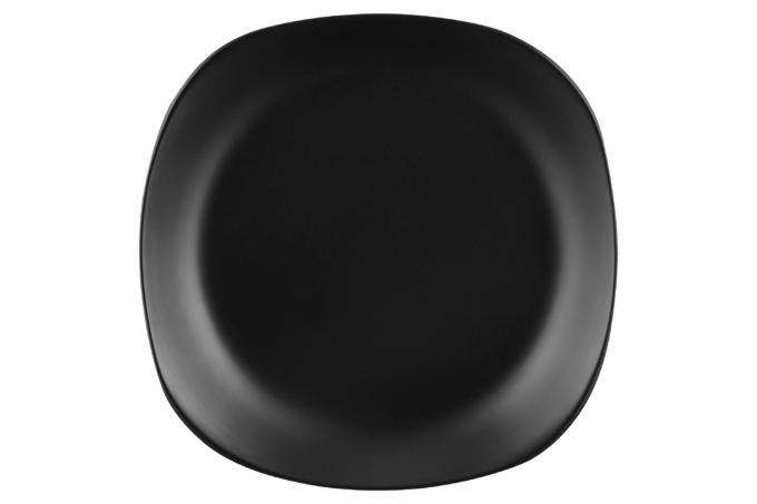 Тарелка десертная квадратная ARDESTO Molize, 20 см, Black AR2919MB